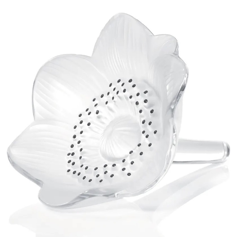 Lalique Anemone Flower Sculpture - perfect condition!!!